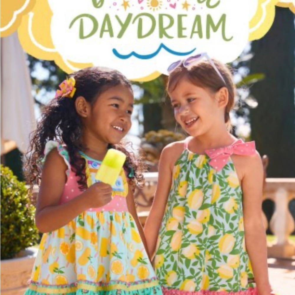 Matilda Jane Kids Matching Set - Green and Pink